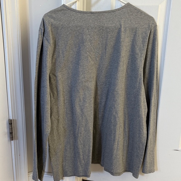 Chico's Silver Sequin Reindeer Long Sleeve Top - Picture 6 of 6